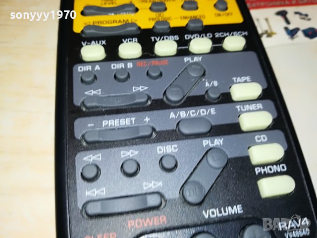 YAMAHA AUDIO REMOTE CONTROL-ВНОС SWISS 2204232117, снимка 13 - Ресийвъри, усилватели, смесителни пултове - 40452035