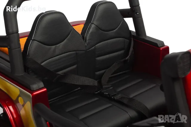 Офроуд акумулаторен автомобил RINGO – 4x4, до 100 кг, с дистанционно и LED, Червен, снимка 9 - Детски велосипеди, триколки и коли - 49971598