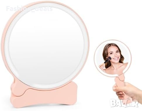 Ново Преносимо Компактно сгъваемо огледало със светлина за дамска чанта Жени Момичета