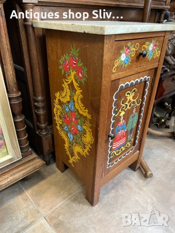 Старо холандско рисувано шкафче / шкаф / мебел. №3995, снимка 5 - Антикварни и старинни предмети - 40730175