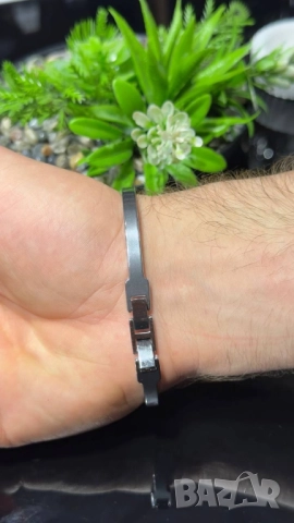 висококачествени мъжки гривни от неръждаема стомана rolex versace cartier , снимка 15 - Гривни - 51768540