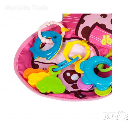 Цветна възглавница Mercado Trade, За активна гимнастика, За занимания, С аксесоари, Розов, снимка 2 - Образователни игри - 40100759