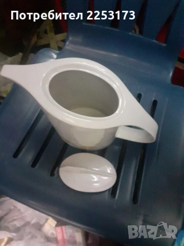 Порцеланова каничка Китка със забележка и кана Разград, снимка 6 - Декорация за дома - 35704331