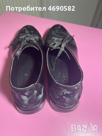 Черни официални обувки от естествена кожа, снимка 4 - Дамски елегантни обувки - 53047253