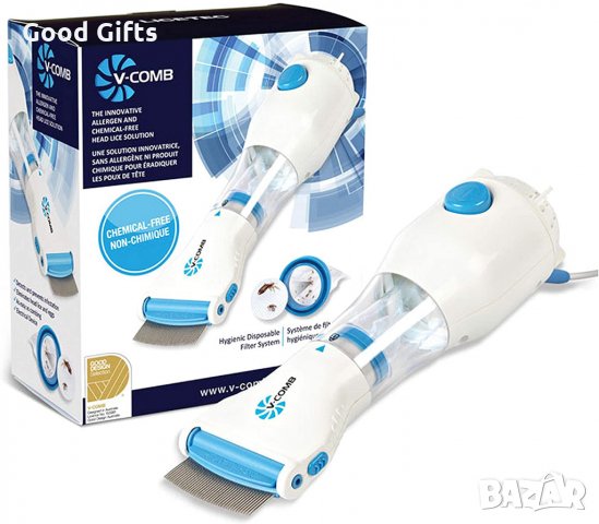 Уред за премахване на въшки и техните яйца V-Comb, снимка 4 - Други - 34705857