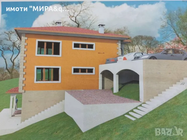 парцел с проект за двуетажна къща – с. Минерални бани, обл. Хасково, снимка 2 - Парцели - 49918518