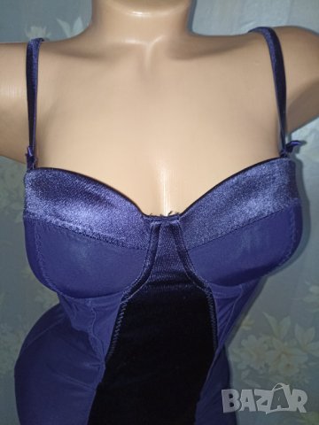 Etam-M- Оформяща рокля/ подплата в лилаво с твърди чашки сатен и тюл
