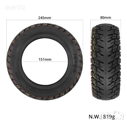 10x3-6 всесезонна гума за Kukirin, Kaabo, Vsett, Teverun , снимка 2 - Други спортове - 51736508