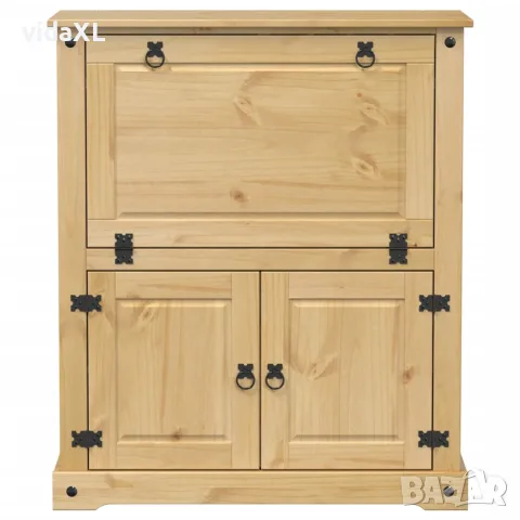vidaXL Шкаф за вино "Corona" 97x45x114 см бор масив, снимка 4 - Шкафове - 56147435