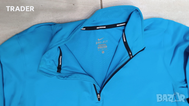 Термо блуза за бягане Nike Dry fit с процепи в ръкавите тип ръкавица, снимка 5 - Спортни дрехи, екипи - 41058288