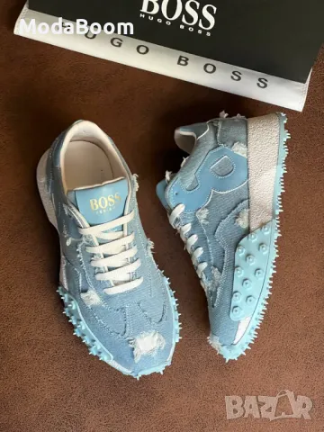 Hugo Boss сини дамски маратонки , снимка 2 - Маратонки - 48618599
