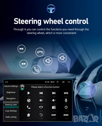 Toyota Avensis T25/2002-2009 9" 2-DIN, 4G/LTE, QLED с Android 12, 2/32GB, CarPlay, AndroidAuto, RDS, снимка 14 - Аксесоари и консумативи - 47543023