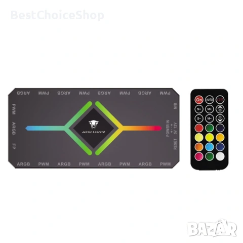 Jungle Leopard ARGB PWM вентилаторен хъб с контролер за 5 V адресируем ARGB, снимка 5 - Друга електроника - 53699419
