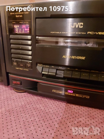 Радиокасетофон JVC PC-V66, снимка 3 - Радиокасетофони, транзистори - 53604847