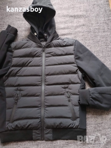 Boggi Milano Bomber Jacket With Goose Down - мъжко пухено яке КАТО НОВО М, снимка 6 - Якета - 51912918