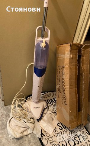 Steam mop с английски щепсел в перфектно състояние, снимка 2 - Мопове, кофи, четки и метли - 41906592