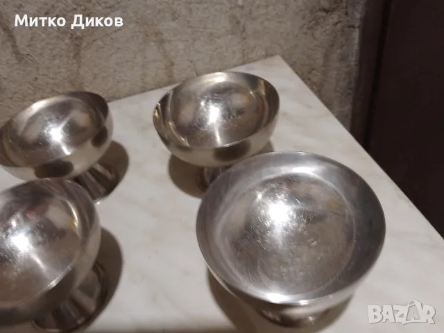 купи за сладолед алпака на хром Силистра, снимка 4 - Прибори за хранене, готвене и сервиране - 56230729
