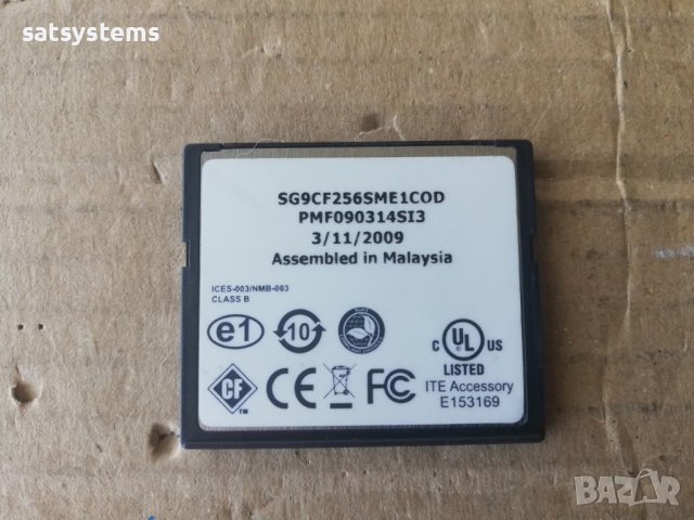 Smart Xceedcf SG9CF256SME1COD 256MB Industrial Grade Compact Flash, снимка 6 - Други - 41067090