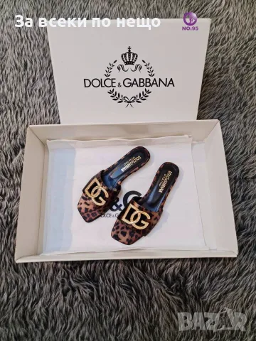 Dolce&Gabbana Дамски Ниски Чехли Долче И Габана - Различни Цветове Код SEM-586, снимка 2 - Чехли - 55876529