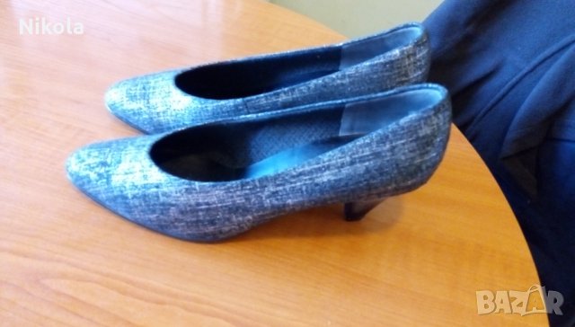 Дамски обувки Gabor № 38 - 38,5 Нови сребристи, снимка 2 - Дамски елегантни обувки - 34571441