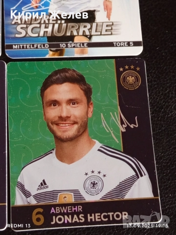 Колекционерски картички на футболисти МАРКО РЕУС,ТХОМАС МЮЛЕР, ДЖОШУА КИМИХ 51006, снимка 7 - Колекции - 51703726