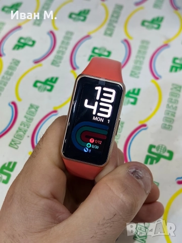 Смарт гривна HUAWEI BAND 6 AMBER SUNRISE , снимка 6 - Huawei - 52611215