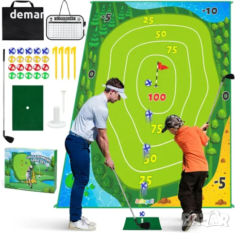 Постелка за голф Dr.Rapeti 70 x 60 инча, комплект за игра на голф