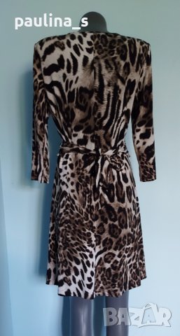 Уникална рокля в леопардов принт "Couture line" / универсален размер , снимка 5 - Рокли - 41841098
