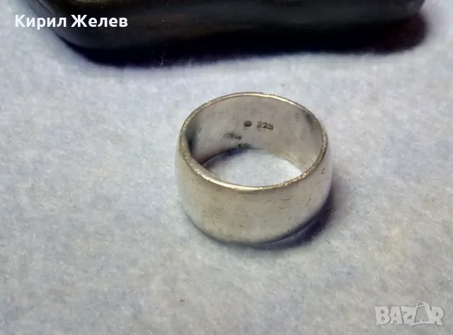 МАСИВНА СРЕБЪРНА ХАЛКА ПРЪСТЕН МАРКОВО СРЕБРО 925 СТИЛНА РЪЧНА АРТ ИЗРАБОТКА 48559, снимка 9 - Пръстени - 49866116