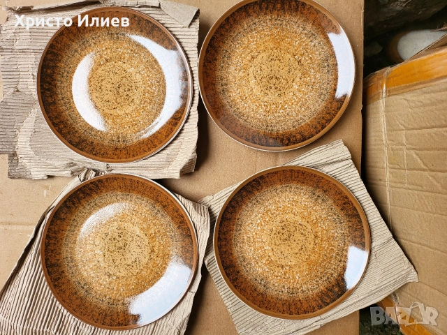 Комплект за хранене от порцелан van Well Ella чинии чаши купички сервиз, снимка 14 - Сервизи - 53762295