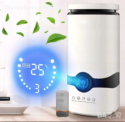 Ултразвуков овлажнител на въздуха с йонизация и ароматерапия Ruhhy, автоматичен, снимка 2 - Овлажнители и пречистватели за въздух - 52526456