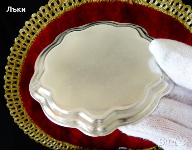 Чиния за хапки,подложка,калай., снимка 3 - Антикварни и старинни предмети - 35964160