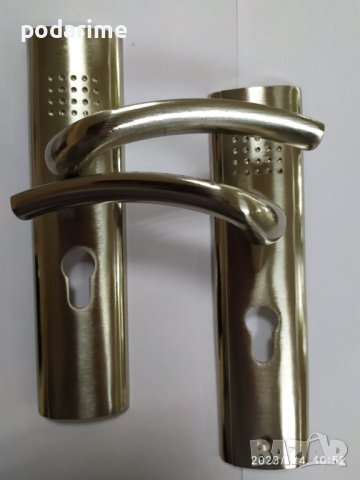 Комплект брава, дръжки и патрон за китайска интериорна врата - 50 мм междуцентрие, снимка 5 - Интериорни врати - 41164846