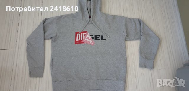 Diesel Oversize  Hoodie  Cotton Mens Size S - М  ОРИГИНАЛ! Мъжки Суичър  , снимка 11 - Суичъри - 50773558