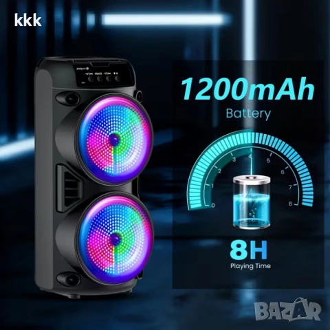 Преносим  високоговорител, снимка 2 - Bluetooth тонколони - 53822415