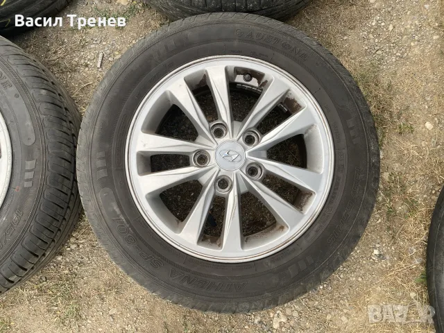 Алуминиеви джанти с гуми Хюндай И30 15", снимка 2 - Гуми и джанти - 55780751