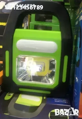 Соларeн LED фенер/прожектор с вграден акумулатор 3 в 1, снимка 3 - Къмпинг осветление - 50752441