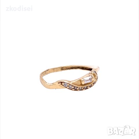 Златен дамски пръстен 1,83гр. размер:54 14кр. проба:585 модел:20119-1, снимка 3 - Пръстени - 42554741