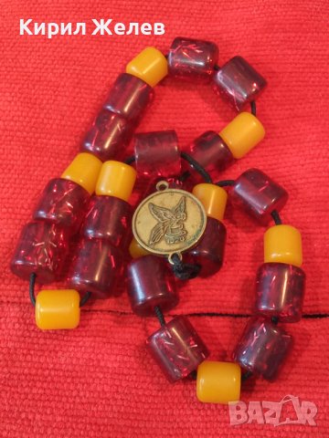 КРАСИВА МАЙСТОРСКА Стара КЕХЛИБАРЕНА БРОЕНИЦА - ЖЪЛТ НАТУРАЛЕН КЕХЛИБАР ЧЕРВЕН КАТАЛИН и БРОНЗ 26386, снимка 7 - Антикварни и старинни предмети - 41483742