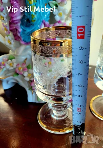 Италиански чаши за ракия Murano Medici , снимка 8 - Сервизи - 56208458