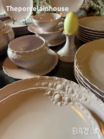 Hutschenreuther- Сервиз за хранене за 14 човека като Нов Розов порцелан