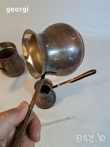 стари бакърени джезвета за турско кафе    16/3, снимка 9 - Антикварни и старинни предмети - 48977457