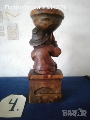 Стари статуи ръчна дърворезба от различни години, автори, държави, снимка 12 - Статуетки - 52544136
