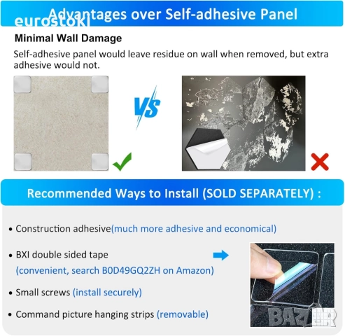 Удебелени акустични панели, 12 бр. 30 X 30 X 1.0 см плътни звукопоглъщащи панели, за намаляване , снимка 4 - Изолации - 51546436