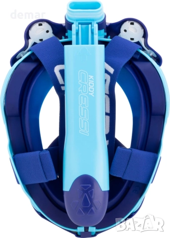 Детска маска за цялото лице CRESSI Kiddy - безопасна за CO2 - специално разработена за деца, снимка 5 - Водни спортове - 52734705