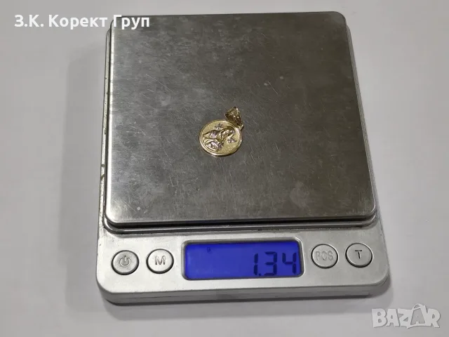 Златен медальон Света Богородица 14К / 1,34 гр., снимка 6 - Колиета, медальони, синджири - 55794702