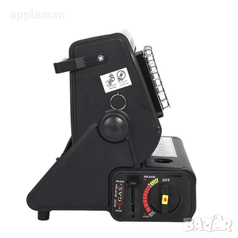 Преносим газов отоплител печка за всякакви нужди - 1.3kW, снимка 4 - Газови котлони - 52319345