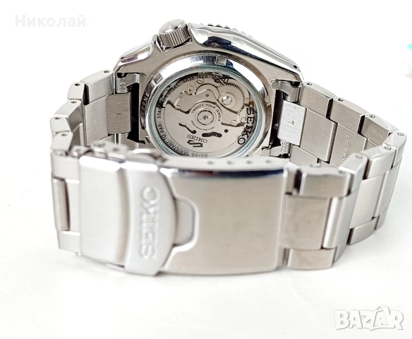 Мъжки часовник Seiko 5 Sport Automatic Petrol Blue Checker Flag Special Edition SRPK65K1, снимка 9 - Мъжки - 53138732