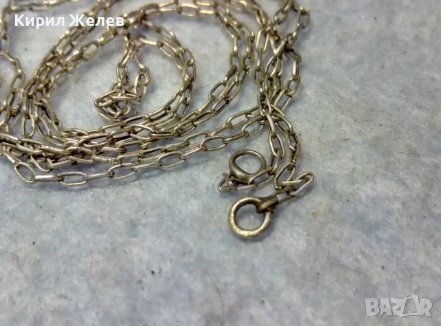 ФИНА СТАРИННА СРЕБЪРНА ВЕРИЖКА ЛАНЧЕ КОЛИЕ СИНДЖИРЧЕ СРЕБРО ВИСОКА ПРОБА РЪЧНА ИЗРАБОТКА 32038, снимка 3 - Антикварни и старинни предмети - 49704843