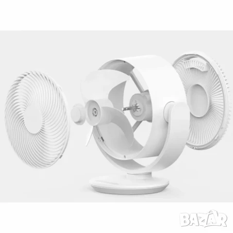 Настолен вентилатор Diplomat DFX-636, 8", 50W, 3D циркулация, 3 скорости, механично управление, снимка 5 - Вентилатори - 51063681